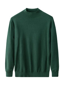 Suéter de Punto Personalizado para Hombre, Estilo Antiguo, con Patrón de <span class=keywords><strong>Dinero</strong></span> y Cuello Semicolchado. Fabricante OEM. Marca Privada. MOQ bajo. - Product Image 1