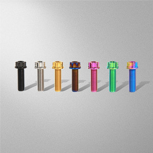 สกรูหัวกลมสีแดง Cvt Studs ขนาด M8 สกรู M5 M10 พิน M6 สีทอง Nmax ไทเทเนียมเคลือบไทเทเนียม M8X8 สกรูไทเทเนียม <span class=keywords><strong>Salaya</strong></span> Bolt Gr5 - Product Image 3