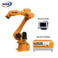 Bras de robot de polissage CNC 6 axes de haute qualité avec boîte de vitesses et moteur PLC pour matériaux métalliques/marbrés, charge utile de 30 kg