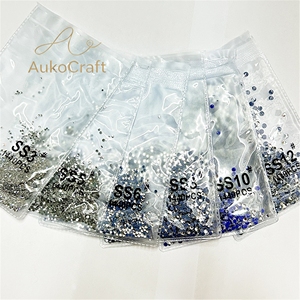 Lot de 20 couleurs de strass thermocollants, 1440 pièces, en verre cristal AB, à dos plat pour vêtements - Product Image 1