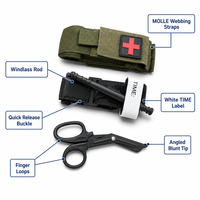 Trousse de premiers secours portable ISO13485 pour l'extérieur, poignée D-Grip, tactique, étanche IPX-6, matériau en nylon de haute qualité