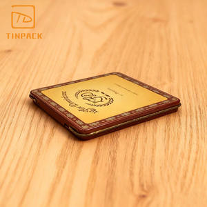 Vente en gros Boîte de conserve pour cigarillo imprimée personnalisée Boîte de conserve pour <span class=keywords><strong>cigarettes</strong></span> de qualité alimentaire Emballage en métal pour le tabac - Product Image 2