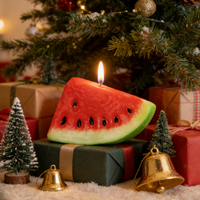 Hoogwaardige handgemaakte fruitvormige aromatherapiekaarsen, creatief gemengde wasstyling voor Vaderdag, Diwali, milieuvriendelijk