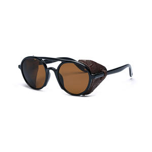 Gafas de Sol Punk Unisex con Marco Redondo, Lentes de PC con Protección UV400, para Viajes, Conducir, Moda, C2 Mercurio, C3 Blanco - Product Image 3