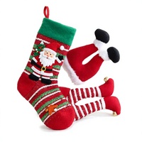 Weihnachtself mit Stoffbeinen, personalisierter Baumspitzen-Anhänger, hängende Dekoration für Weihnachtsbäume, Innen- und Außendekoration für die Feiertage