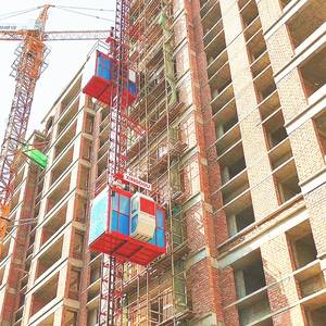 Bahan Konstruksi <span class=keywords><strong>Hoist</strong></span> Lift Lift dengan Rak dan Pinion Pengangkat - Product Image 4