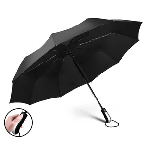 Sunday High Quality WindProof Rain Travel 3 Folding Auto Open Auto Close Automatic Foldable