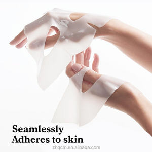 Masque facial blanc laiteux pour femme devient masque facial transparent cristal fendu blanc masque <span class=keywords><strong>de</strong></span> collagène transparent OEMODM - Product Image 5