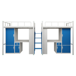 เตียงหอพักโลหะปรับระดับได้ ดีไซน์ทันสมัย สำหรับใช้ในโรงเรียน - Product Image 1