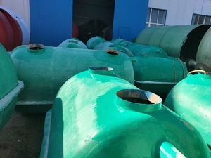 Tùy chỉnh màu sắc FRP vết thương chôn trong nước bể tự hoại Kỹ thuật đúc với cắt dịch vụ xử lý cho bể tự hoại chôn cất - Product Image 2