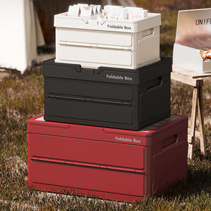 Caja de Almacenamiento Plegable Multifuncional Haogle para Jardín, Camping y Picnic, con Superficie de Madera - Product Image 2