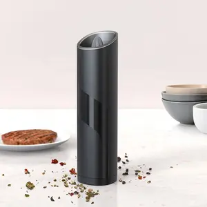 Automatic Electric Acrylic Salt And Pepper Grinder Adjustable Portable Spice Set Mill With Light