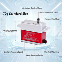 Servo estándar sin núcleo KST DS725MG de fábrica, 18 kg de torque, 20W de potencia máxima, actuador para plataformas de prueba personalizadas y ensamblaje OEM inteligente