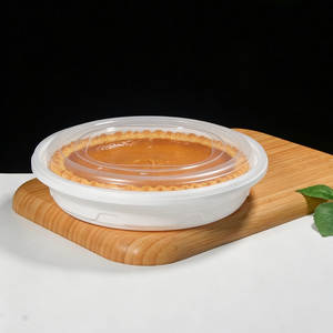 Contenedor Redondo Desechable <span class=keywords><strong>de</strong></span> Plástico <span class=keywords><strong>de</strong></span> Grado Alimenticio Extra Grande, Resistente al Calor y al Frío, Gran Capacidad para Comida para Llevar, Frutas y Ensaladas - Product Image 4