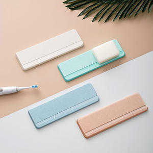Porte-savon rectangulaire en terre de diatomée, auto-drainant, absorbant l'humidité, pour salle de bain, vert, bleu, blanc, rose, gris - Product Image 1