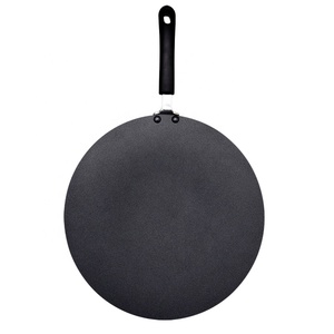 Crêpière en aluminium sur mesure de grande taille, antiadhésive, tawa, poêle à crêpes, poêle ronde antiadhésive, plaque à <span class=keywords><strong>paella</strong></span>, poêle à frire plate - Product Image 4