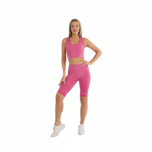 Tz397 Reggiseno Sportivo Senza Cuciture da Donna, Scollo Rotondo, Spandex Poliestere, Lunghezza al Ginocchio, Tinta Unita, Abbigliamento Fitness Yoga, Body - Product Image 1