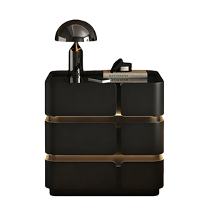 Table de chevet intelligente <span class=keywords><strong>Vasagle</strong></span> avec lumières LED, 3 tiroirs, table d'appoint, tables de nuit - Product Image 1