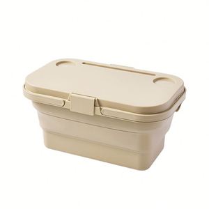 Boîte de pêche pliable en plastique durable pour activités de plein air, avec planche à découper pour pique-nique, camping et rangement - Product Image 1