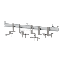 Rail de montage de panneaux solaires en aluminium à prix de gros, accessoires de fixation, installation facile, rail pour module PV, système de toiture solaire