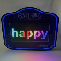 Control de aplicación de logotipo personalizado OEM Mensaje de desplazamiento pantalla VIP glorifier LED tablero de mensajes presentador de botella para salón de club nocturno