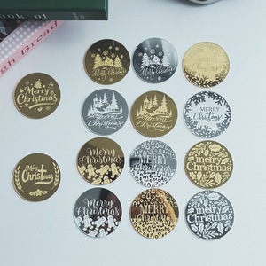 ท็อปเปอร์อะคริลิคสำหรับคัพเค้ก ลายคริสต์มาส น้ำผึ้งและรสหวาน ขนาด 5 ซม. สลักด้วยเลเซอร์ ของตกแต่งเค้ก ของใช้ในงานปาร์ตี้ - Product Image 4