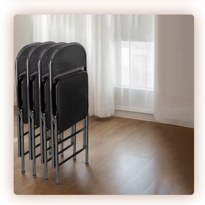 Sillas de Jardín Modernas de Hierro Forjado, Muebles Portátiles de Exterior para Comedor, Sala de Estar y Dormitorio, Diseño Metálico Cómodo - Product Image 2