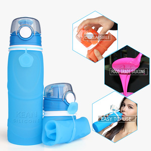 Bouteille d'eau pliable isolée pour enfants avec logo personnalisé, en silicone, pour le sport - Product Image 6