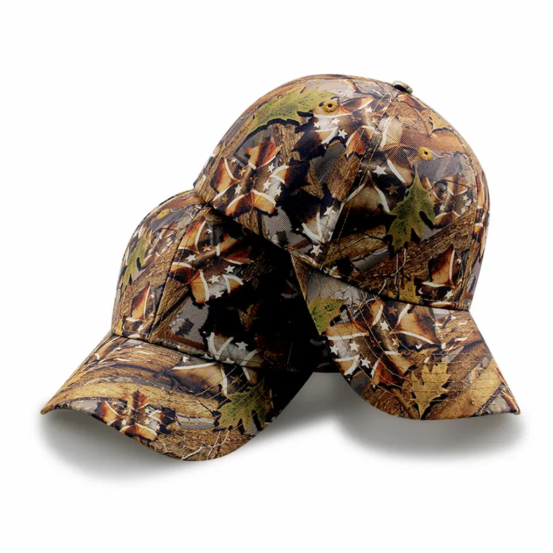 Baseball Caps Plain Wholesale Camouflage Cap Custom Embroidery Sport Caps Fashion Camo Plain Logo Polyester Baseball Cap