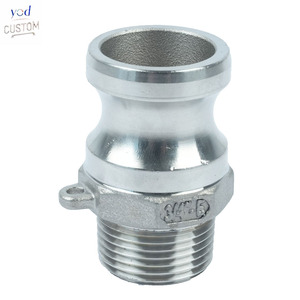 Raccordi di Precisione CNC Personalizzati Yod, Adattatori da 1/2 a 2 Pollici per Tubazioni <span class=keywords><strong>Gas</strong></span>, Accoppiamento Rapido Maschio NPT con Filettatura Camlock - Product Image 1