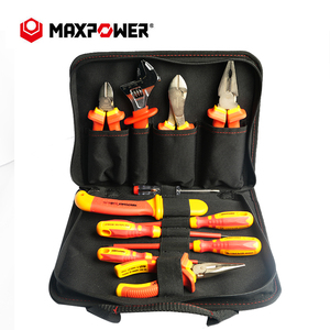 Maxpower VDE Isolado 11PCS 1000V Isolado Eletricista <span class=keywords><strong>Tool</strong></span> <span class=keywords><strong>Set</strong></span> com Chaves De Fenda, Alicate, Chave, teste de tensão - Product Image 1