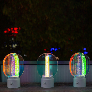 Sáng tạo xoay đầy màu sắc ánh sáng ban đêm Plug-in LED đèn bàn cạnh giường ngủ với thiết kế bầu trời đầy sao lãng mạn - Product Image 4