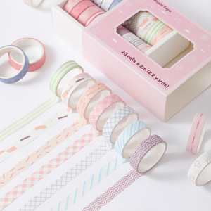 Washi Tape Set, Fitas Washi Coloridas e de Cor Sólida para Adesivo Decorativo Scrapbooking, Journaling, Artesanato DIY, Decoração - Product Image 2