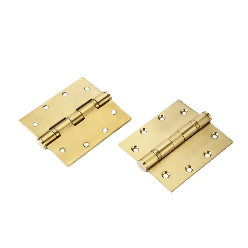 DIVINE Stainless Steel Door Hinge Ball Bearing Adjustable Hidden Hardware for Wood Door Golden Heavy Duty Gate Hinges