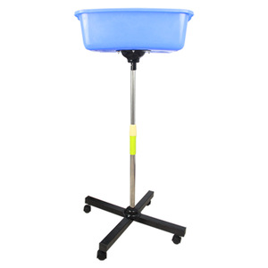 Peckt Mobile Ball Collector Cart Lake Blue Plastic Metal Frame Four-<b>Wheel</b> <b>Table</b> Tennis Badminton Tennis Use - Product Image 5