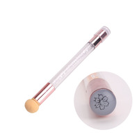 Conjunto de canetas para arte em unhas, ferramenta de impressão mini, caneta de silicone com esponja degradê, estampagem de unhas e para beleza