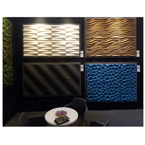Panneau acoustique en fibre de polyester pressé à haute température 3D stéréoscopique, tapis en fourrure pour animaux de compagnie, autocollant mural - Product Image 5
