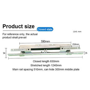 Sollevatore retrattile multifunzione con guida pieghevole con supporto da tavolo da pranzo espandibile con meccanismo telescopico resistente - Product Image 5