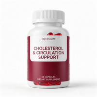Capsules OEM/ODM sous marque privée : Extrait de levure de riz rouge, CoQ10, formule Natto – Complément bien-être pour la circulation cardiovasculaire adulte