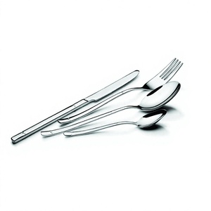 Cubiertos VICTORY Color plata Cubiertos Acero inoxidable Cena Cuchillo de cocina Cuchara Tenedor Juegos de utensilios Fiesta Cubiertos - Product Image 1