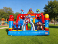 Castillo Inflable Gigante Comercial para Niños, Castillo Hinchable Personalizado para Fiestas de Cumpleaños, Castillo de Saltos de Superhéroes, Casa de Brinco de Spiderman