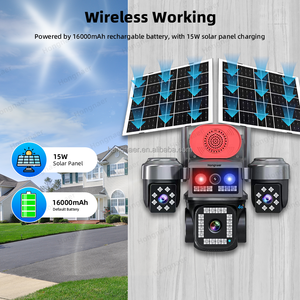 Беспроводная солнечная камера видеонаблюдения Hongnaer 20 МП HiEasy AOV с 4 объективами, уличная, с поддержкой 4G SIM-карты - Product Image 5