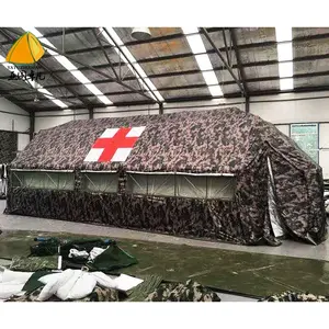 OEM/ODM grande construction pratique et rapide de soulagement d'urgence imperméable en coton filet de camping cadre tente médicale