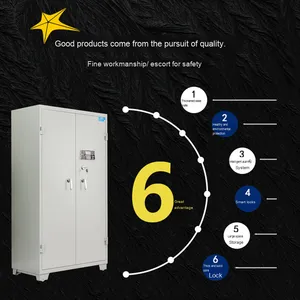 Armoires de pistolet intégrées en acier épaissi direct d'usine pour armes à feu munitions meubles commerciaux mot de passe empreinte digitale Double - Product Image 2