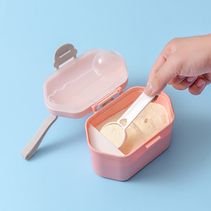 Contenedor portátil para fórmula de bebé, caja de almacenamiento de doble capa hermética de 400ml y 800ml para alimentación con leche en polvo para bebés, uso en viajes - Product Image 4