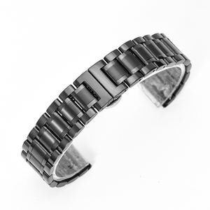 つや消しステンレス鋼時計バンドアクセサリー18mm 20mm 22mm金属ビーズ時計ストラップ在庫あり - Product Image 3