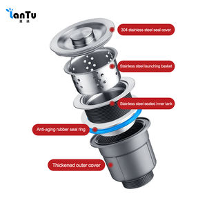 Fregadero De Cocina De Acero inoxidable De un solo cuenco, lavabo De lavado De verduras Rectangular, encimera De instalación, Fregaderos De Cocina - Product Image 6