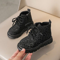 Bottes coréennes pour enfants, style léopard, nouvelle collection automne/hiver 2026, pour filles et petits garçons, semelle souple en EVA