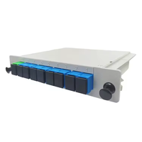 Divisor de Fibra Óptica PLC Tipo Enchufable 1x8 LGX SC APC SC UPC para Redes WiFi IP 4G 3G TCP, Uso Exterior, 1310nm 1550nm