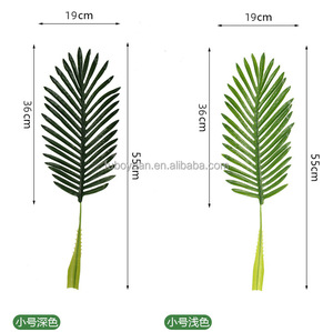 F119 hojas de palmera artificiales tropicales de alta sumilación hoja de palmera de fecha de coco falso grande para decoración del hogar del vestíbulo - Product Image 5